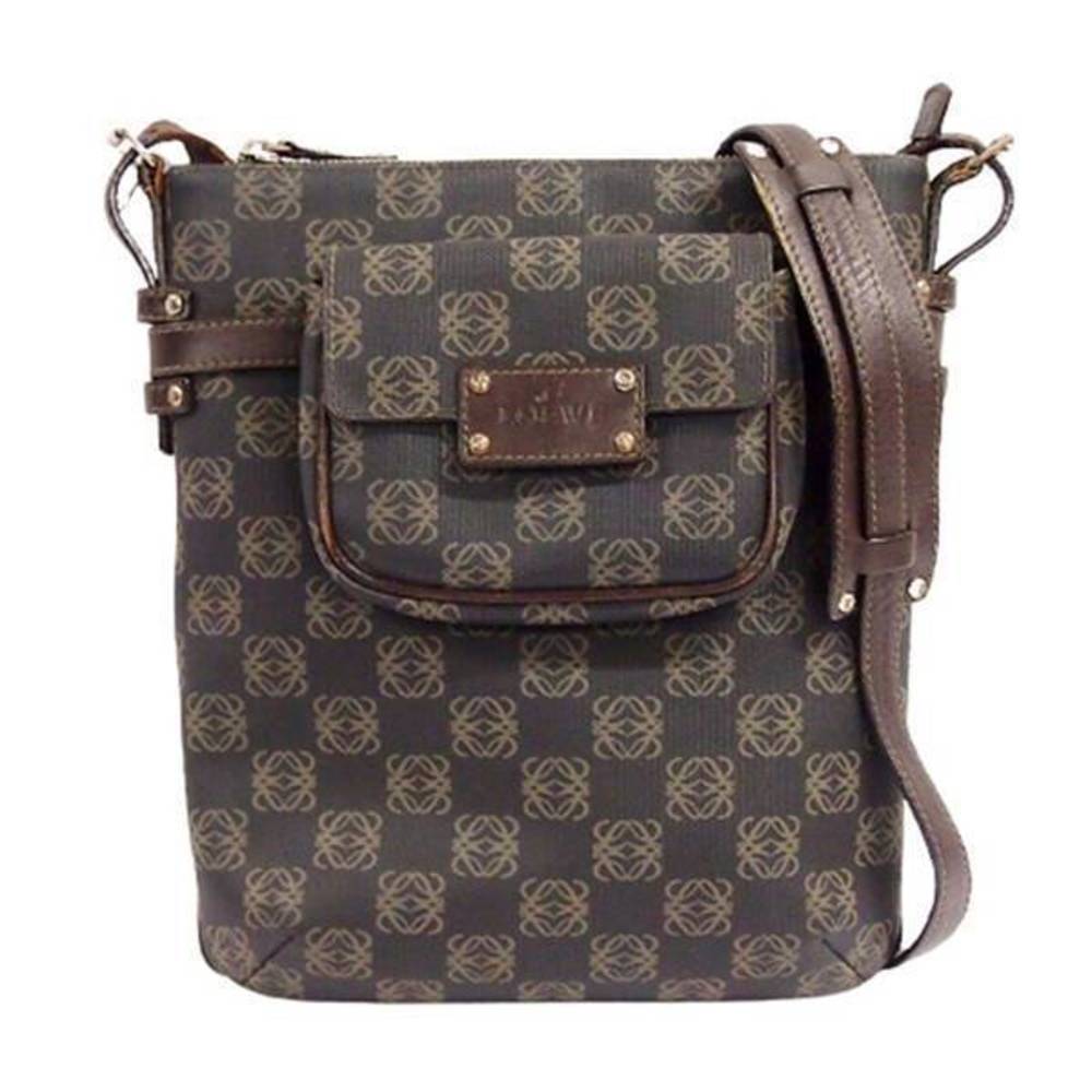 Loewe Anagram All-Over Coating Canvas Crossbody B… - image 1